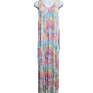 Koolaburra By UGG Womens Tie-Dye Sleeveless Maxi Dress Size L
